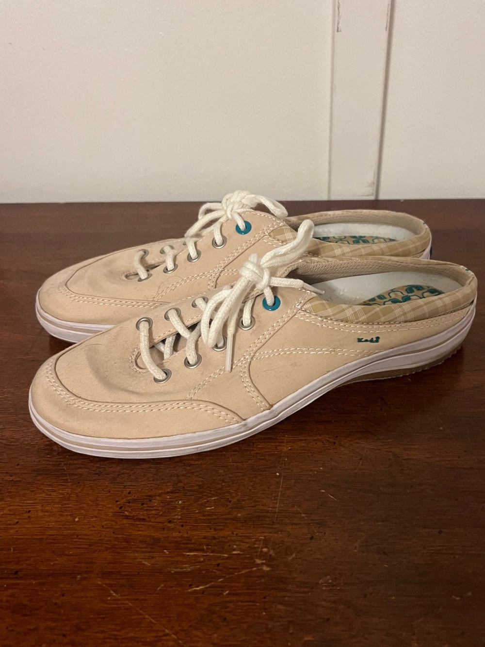 Keds Beige Canvas Mule Sneakers size 6